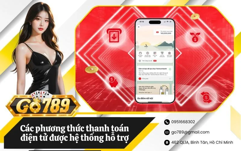 Các phương thức thanh toán điện tử được hệ thống hỗ trợ