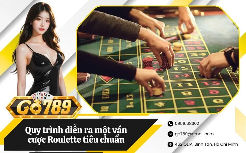 Quy trình diễn ra một ván cược Roulette tiêu chuẩn