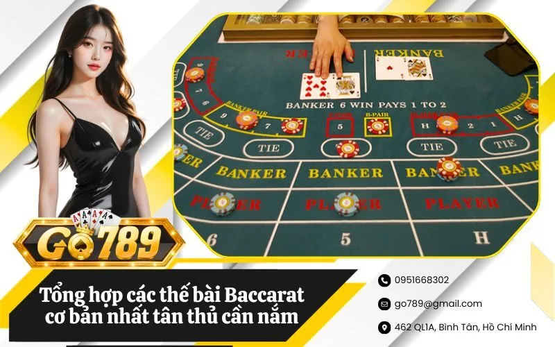 Tổng hợp các thế bài Baccarat cơ bản nhất tân thủ cần nắm